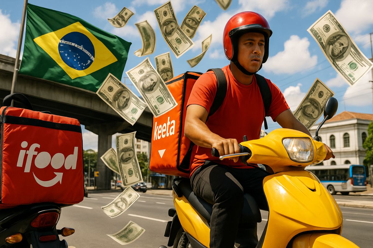 A Keeta desafia o iFood no mercado brasileiro de delivery com taxas menores, estratégia para conquistar restaurantes e meta de 120 mil entregadores até 2026.