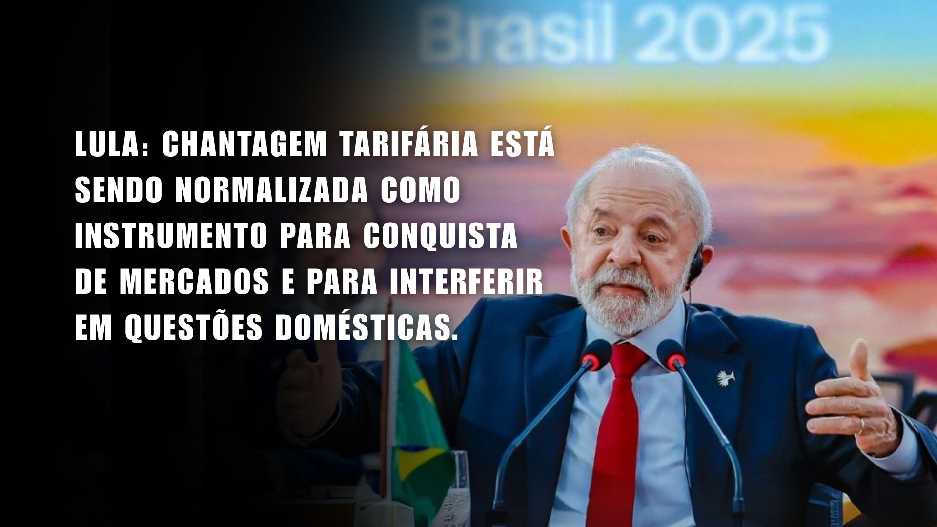 Lula pede reação do BRICS às tarifas dos EUA, defende reforma da ONU e propõe avanços em comércio, clima e governança digital.