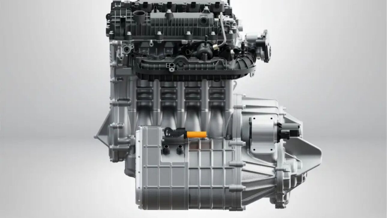 Novo motor híbrido da Horse integra 1.5 flex, câmbio e elétrico em 65 cm, viabilizando uso de etanol em carros elétricos.