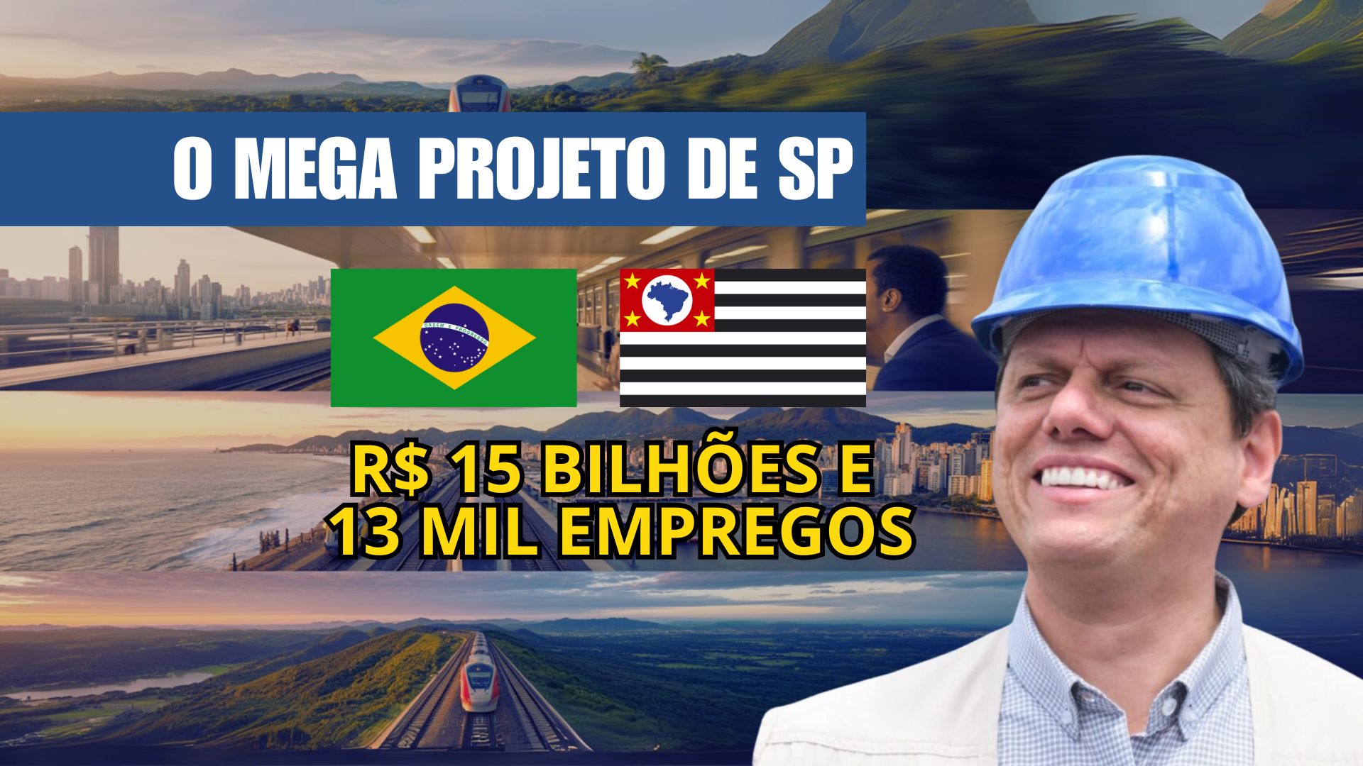 Trem Intercidades São Paulo-Santos prevê 130 km em 90 minutos, R$ 15 bi em investimentos e impacto direto para 1,8 milhão de pessoas.