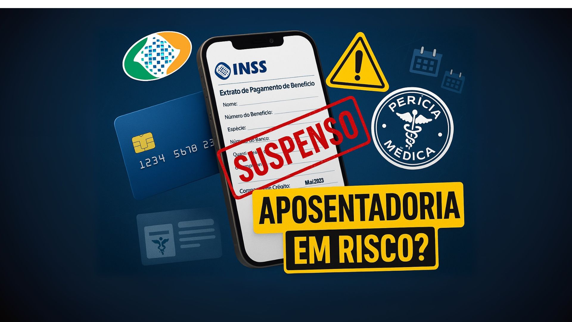 INSS pode suspender ou cancelar aposentadorias e pensões por falta de prova de vida, dados desatualizados ou perda de requisitos legais.