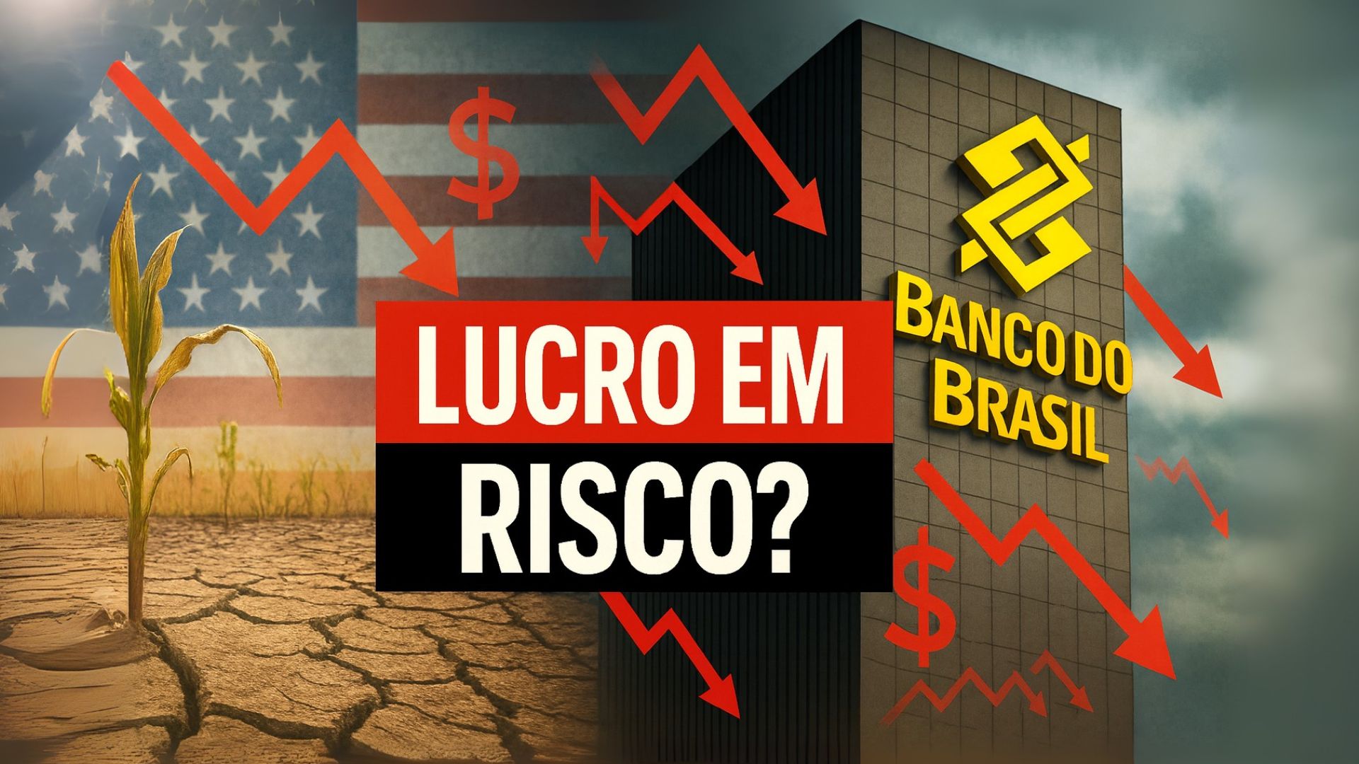 Banco do Brasil enfrenta provisões bilionárias, inadimplência no agro e possíveis sanções dos EUA, com lucros pressionados até 2026.