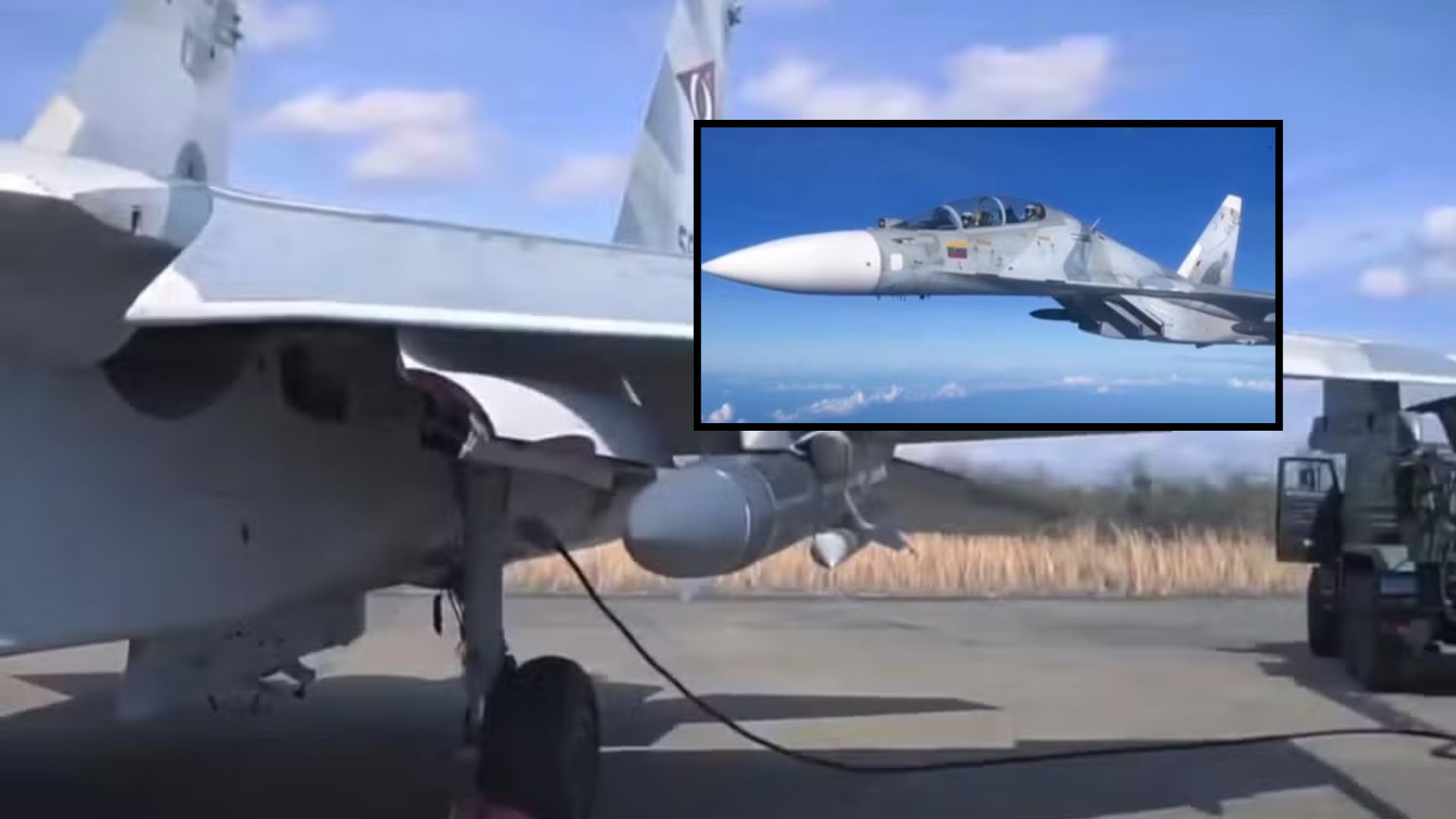 Venezuela mostra caças Sukhoi com mísseis antinavio em exercícios em La Orchila, enquanto EUA reforçam presença militar no Caribe.