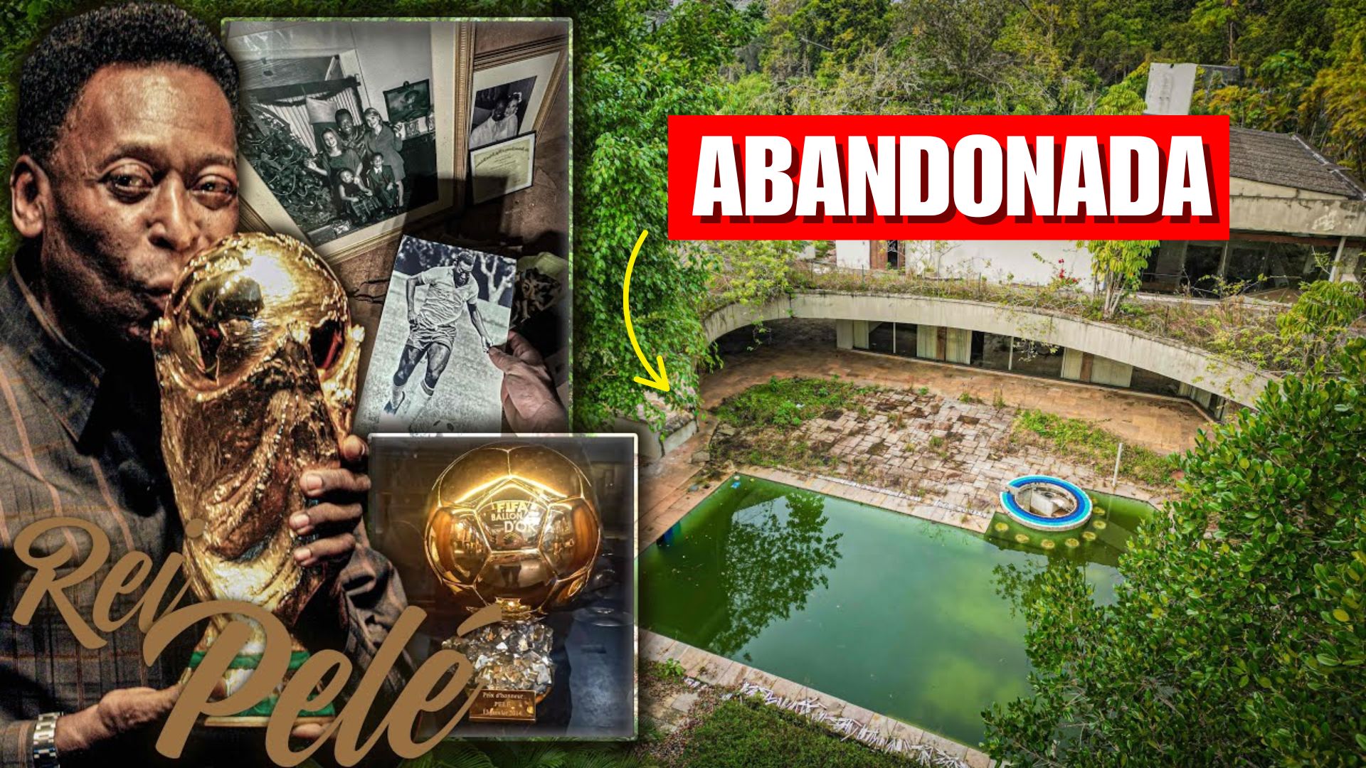 Mansão de Pelé no Guarujá enfrenta abandono, dívida de R$ 452 mil em IPTU e penhora de R$ 7 milhões, sob risco de leilão.