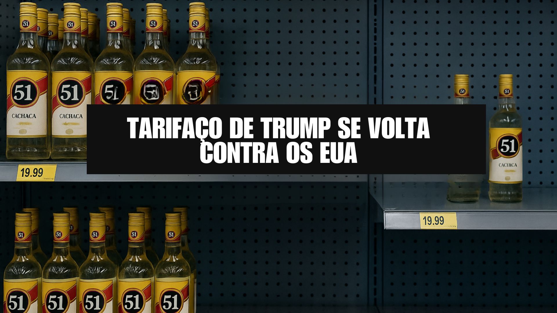 Sobretaxa de 50% imposta por Trump ameaça exportações de cachaça, com queda de vendas, cancelamento de pedidos e risco ao mercado americano.