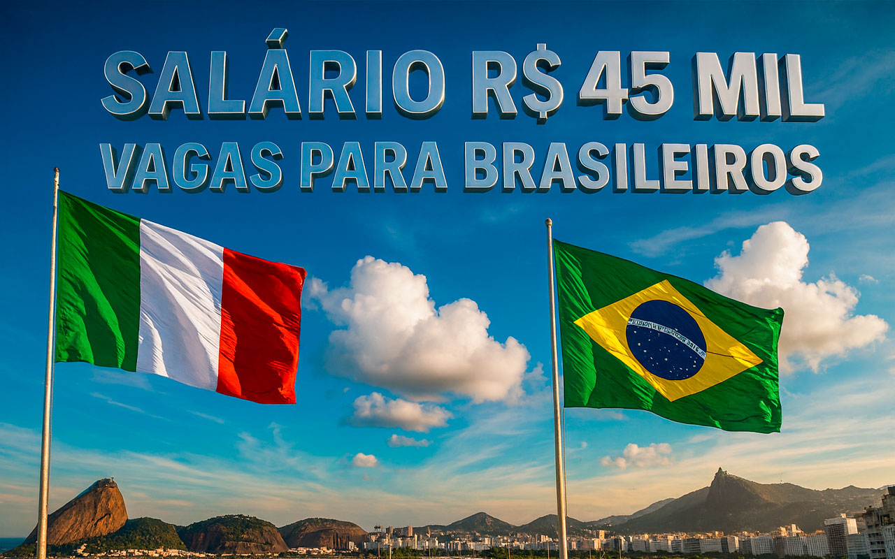 Itália enfrenta escassez de mão de obra e oferece salários de até R$ 45 mil para profissionais brasileiros, principais vagas são nas áreas médicas e enfermagem