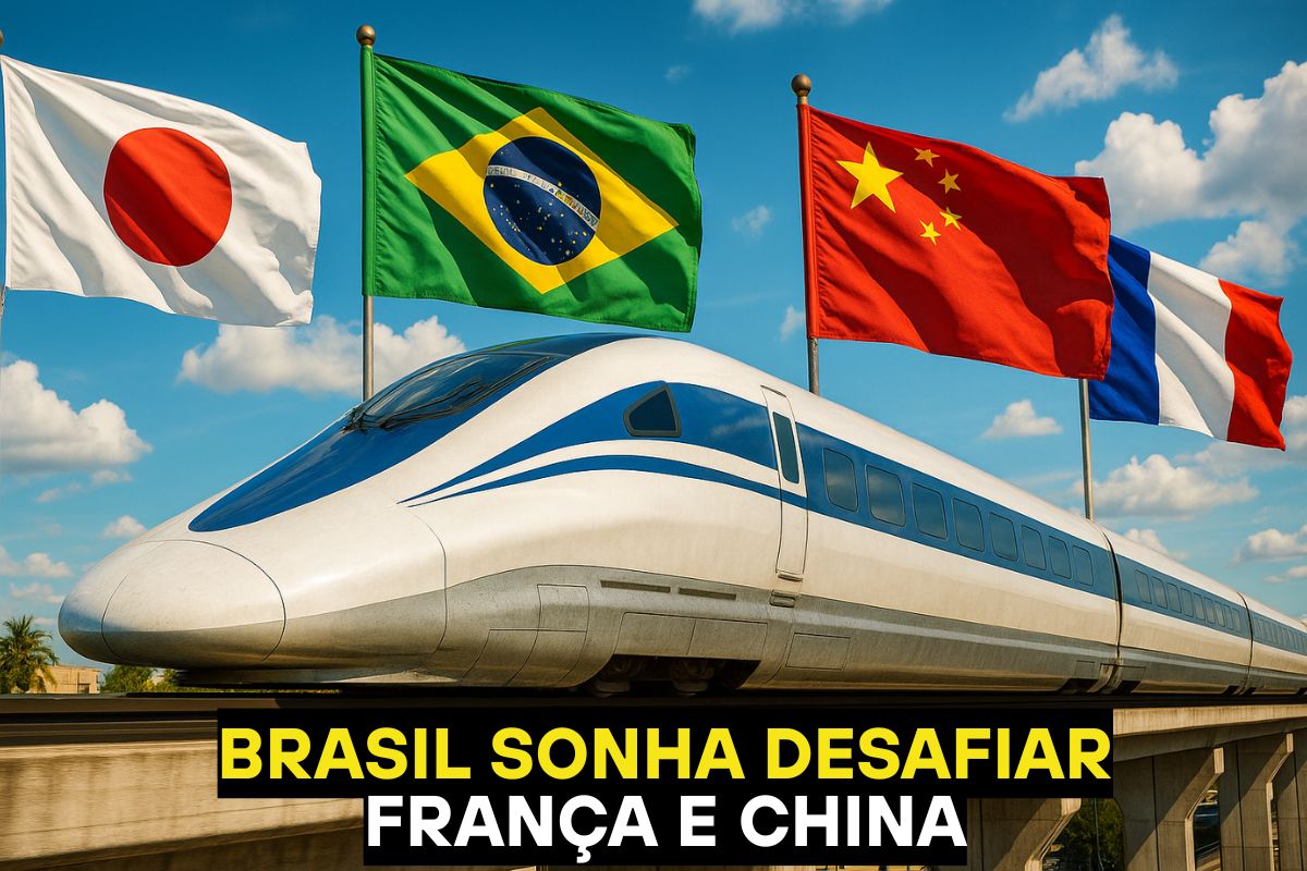 Japão lidera com maglev a 603 km/h, França e China disputam a alta velocidade, e o Brasil inicia projetos em busca de espaço nessa corrida tecnológica