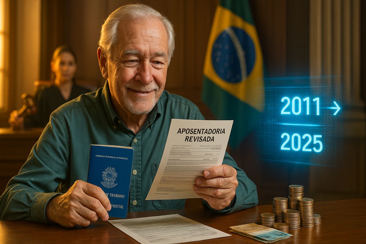 A Justiça mandou o INSS revisar uma aposentadoria concedida em 2006 com base em ação trabalhista, aplicando entendimento do STJ que afasta a decadência e garante pagamento de atrasados retroativos desde a concessão.