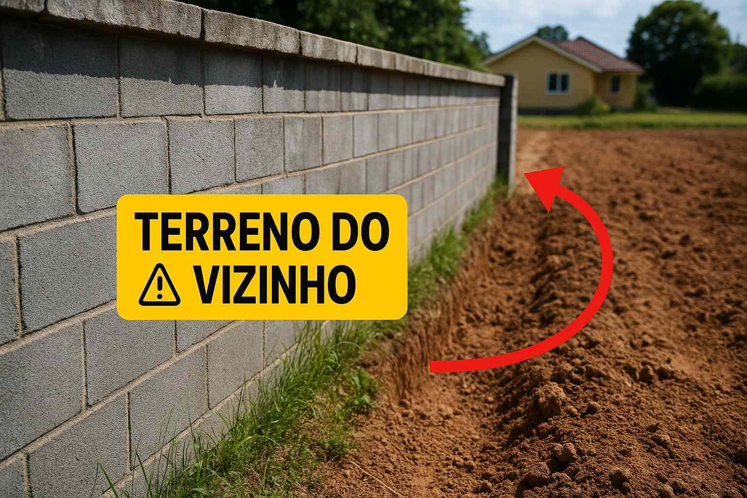 Como comprovar a invasão de terreno, tentar um acordo amigável e, se necessário, recorrer à Justiça para garantir o muro
