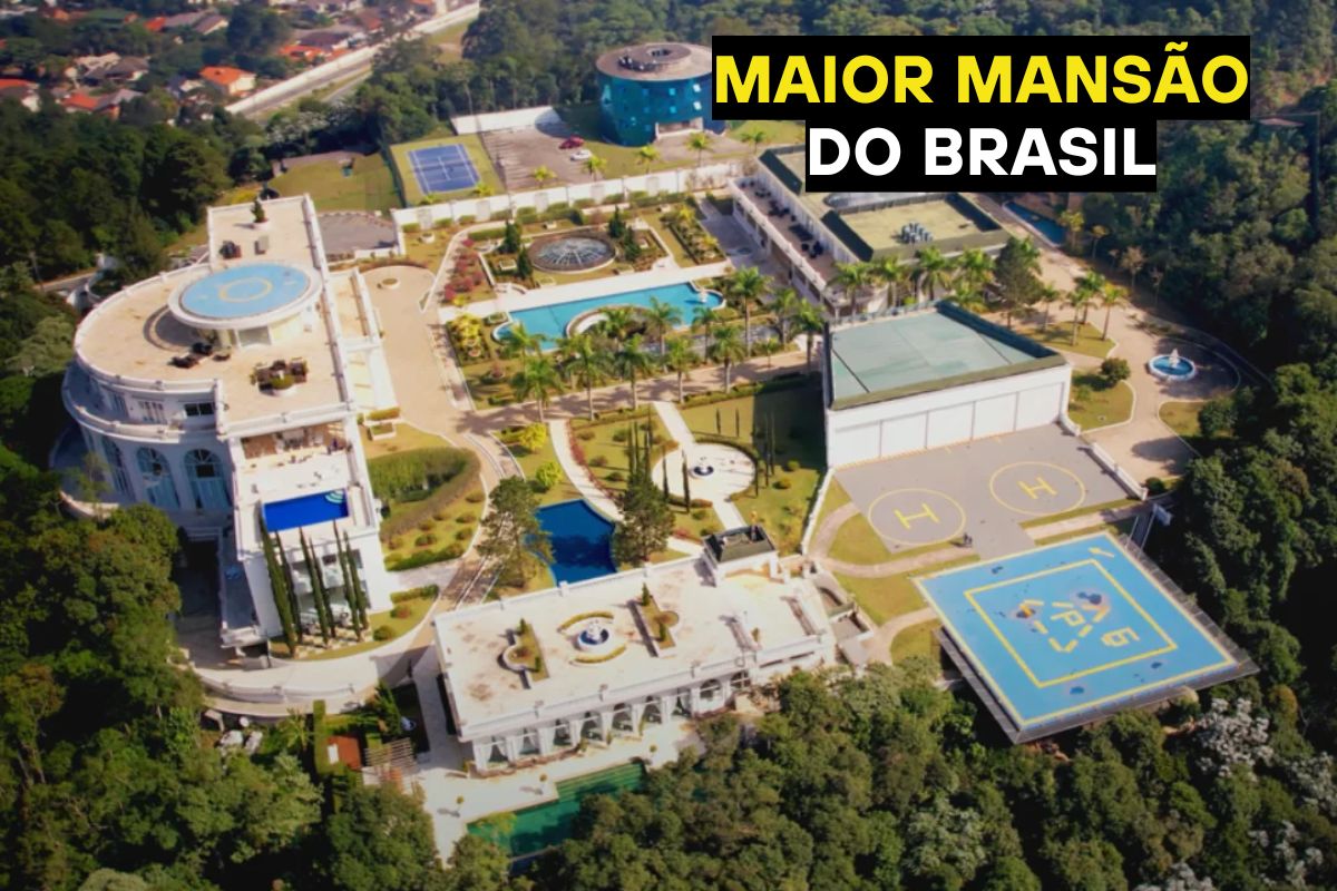 A mansão de Alphaville que parece um palácio: 17.800 m², suíte maior que casas e até aquário de 8 metros