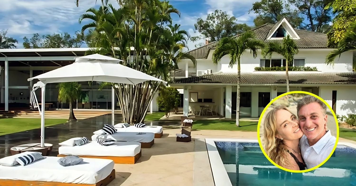Mansão de 1.500 m² de Luciano Huck e Angélica, avaliada em R$ 12 milhões, com cinema privê e piscina, está há quase 10 anos encalhada sem comprador