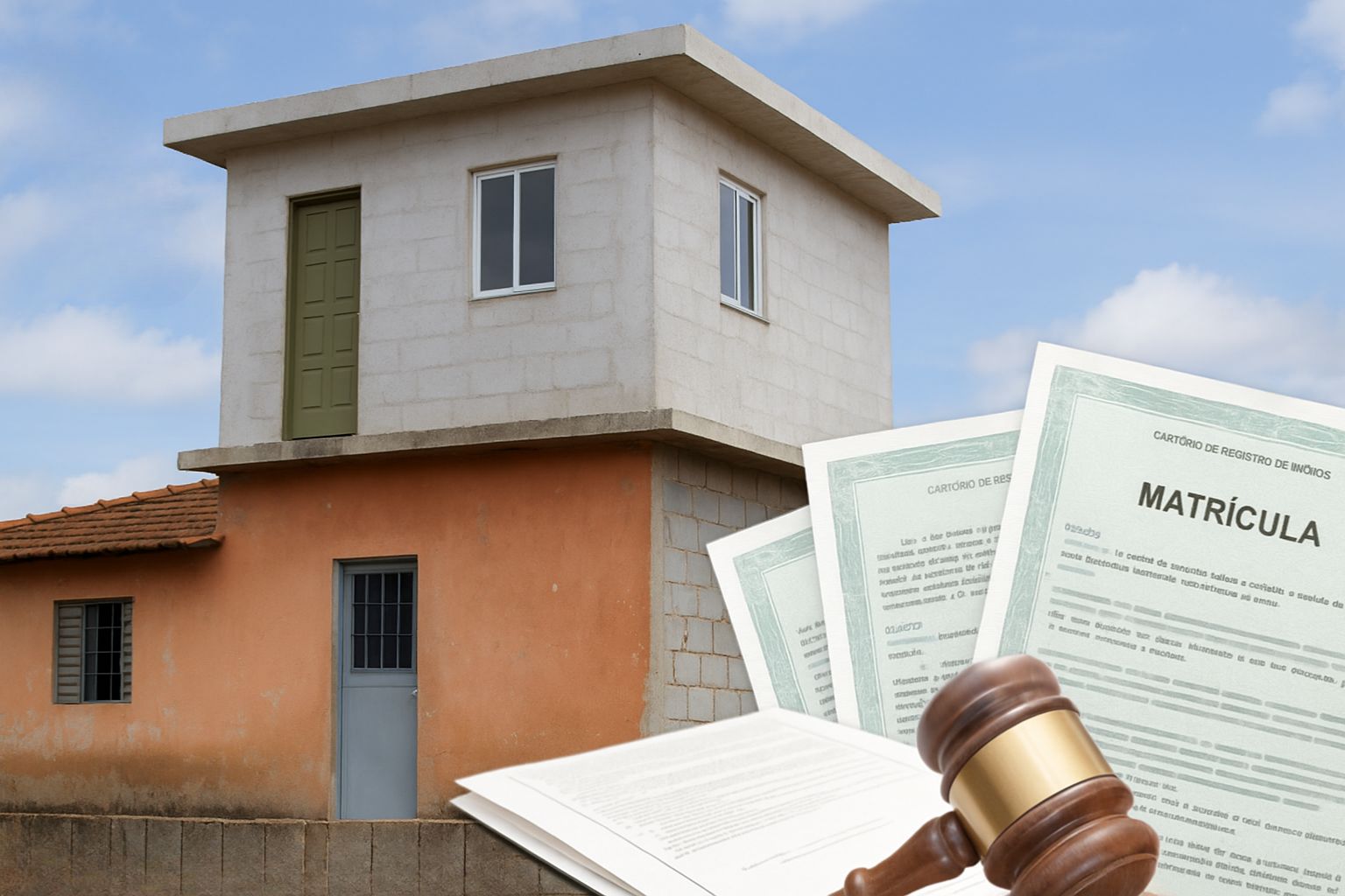 Mesmo sem terreno próprio, quem constrói em cima de outro imóvel agora tem amparo legal: o direito real de laje garante matrícula independente e até possibilidade de venda