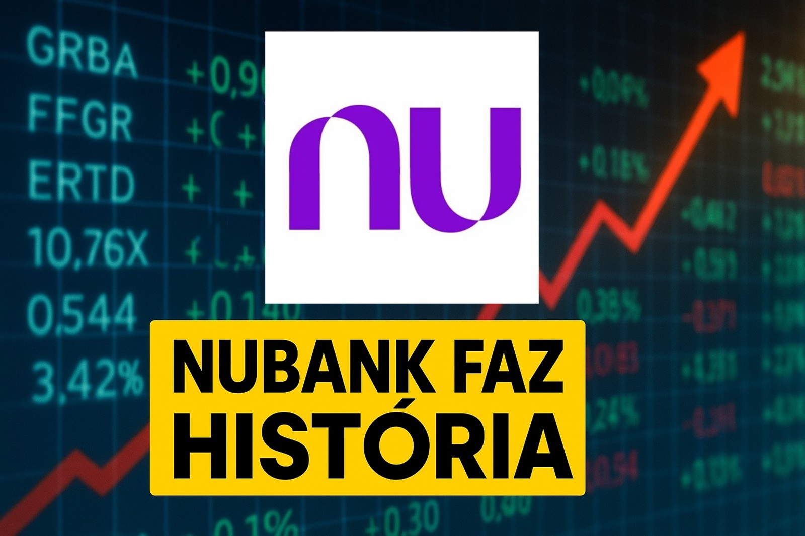 Nubank alcança R$ 404 bilhões em valor de mercado, supera o Itaú e volta a ser o banco mais valioso da América Latina.