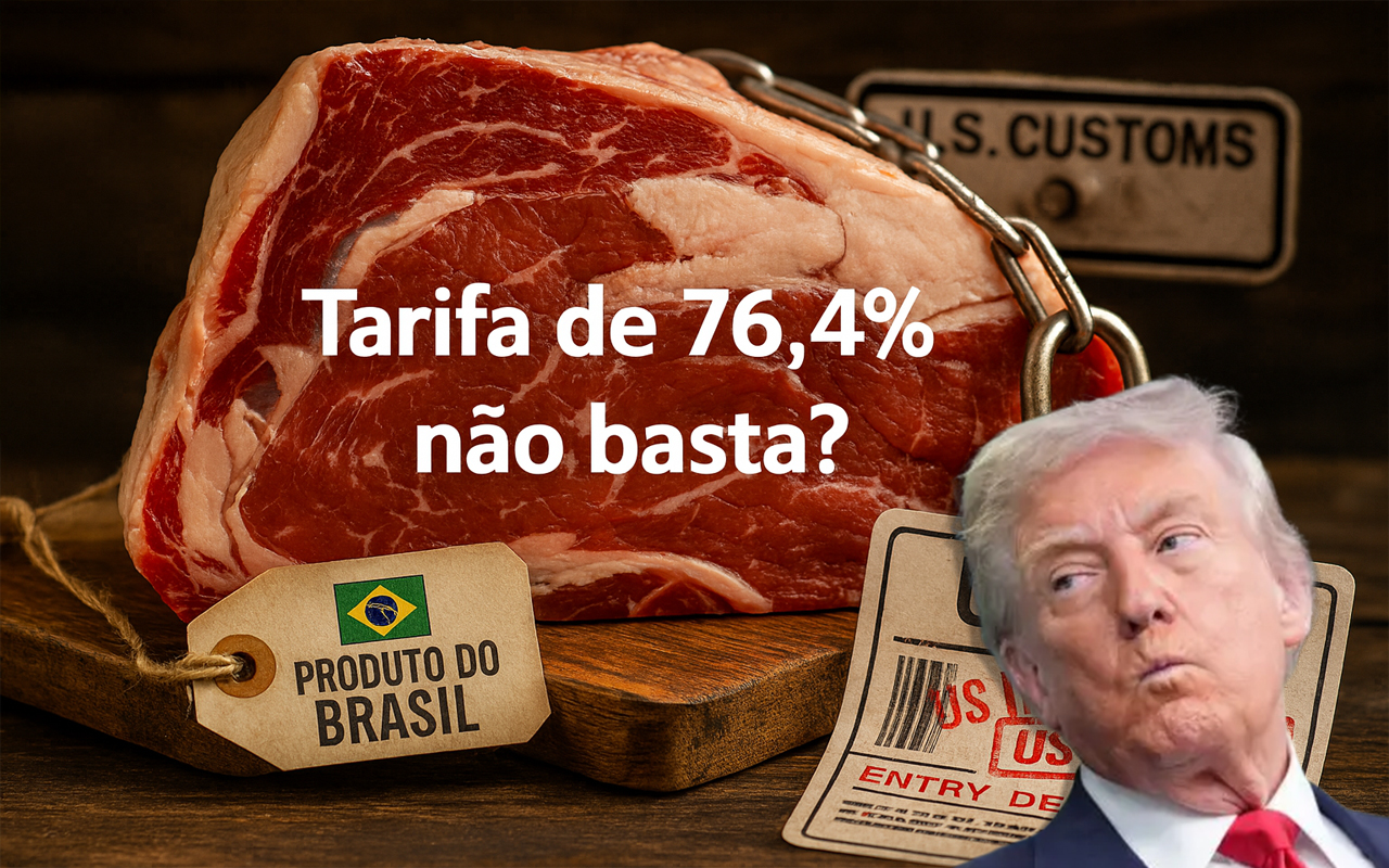 Não bastou a tarifa de 76,4% sobre a carne bovina brasileira, agora pecuaristas nos EUA 'apertam o cerco' e pedem veto total alegando que o Brasil ainda segue competitivo