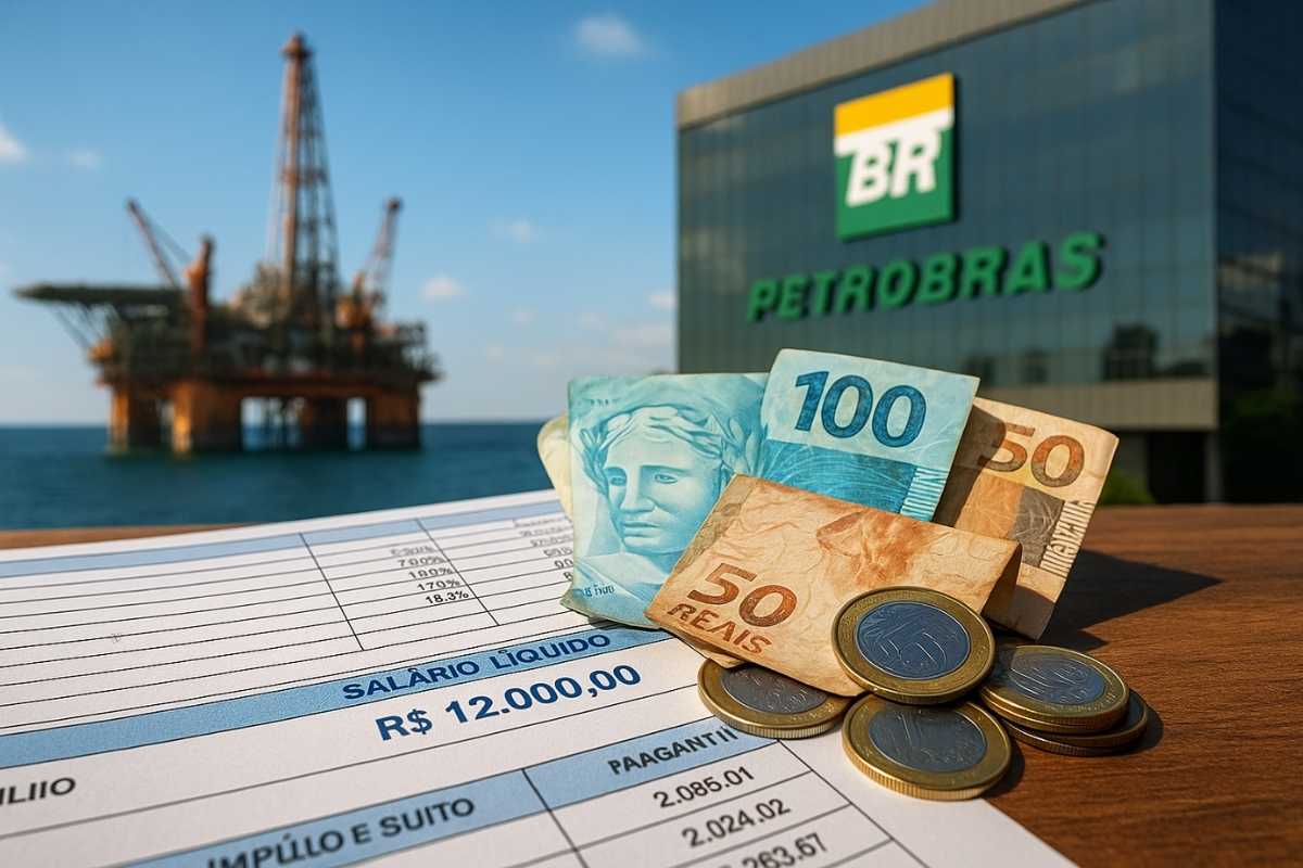 Planilha de Willian Rabello mostra que técnico da Petrobras já recebe mais de R$ 12 mil líquidos com salário e benefícios, sem adicionais ou embarque, via concurso público.