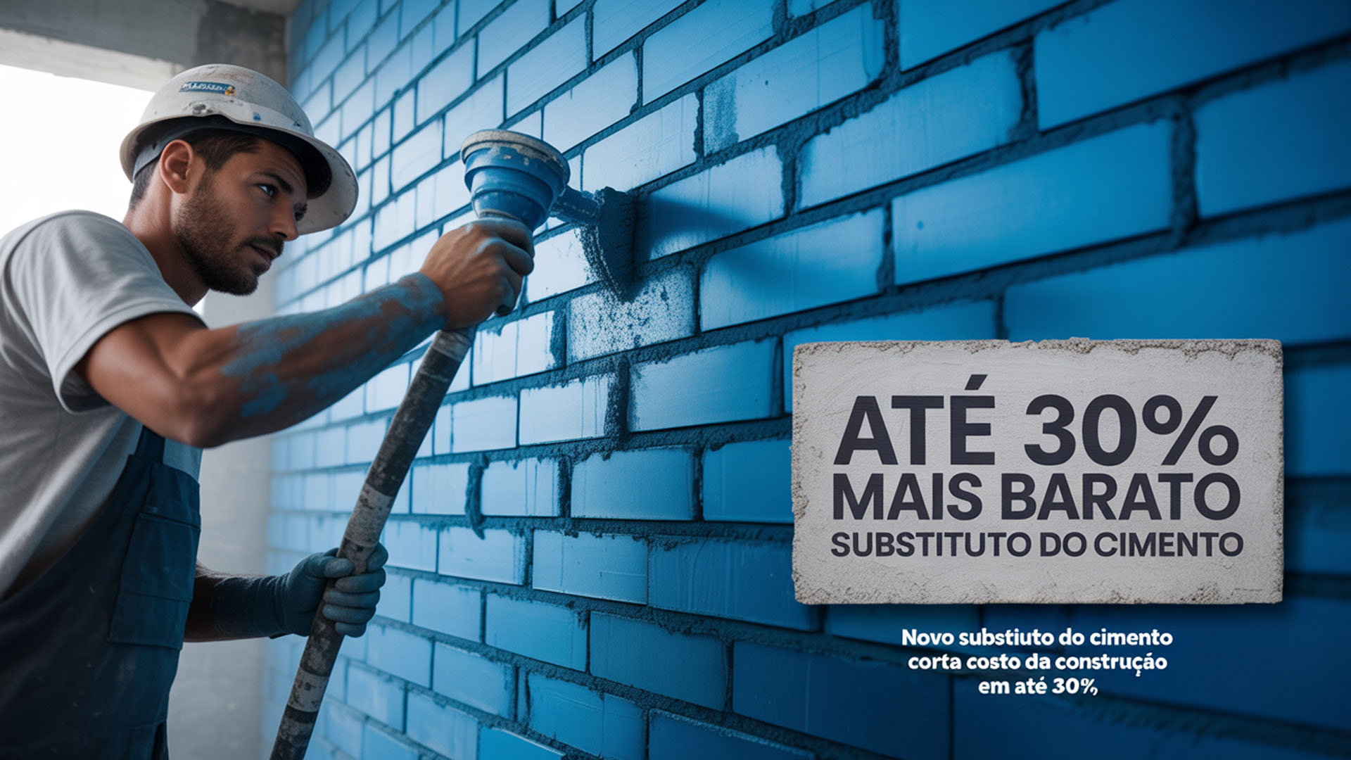 Novo substituto do cimento corta custo da construção em até 30%, acelera a obra e está de acordo com as normas ABNT