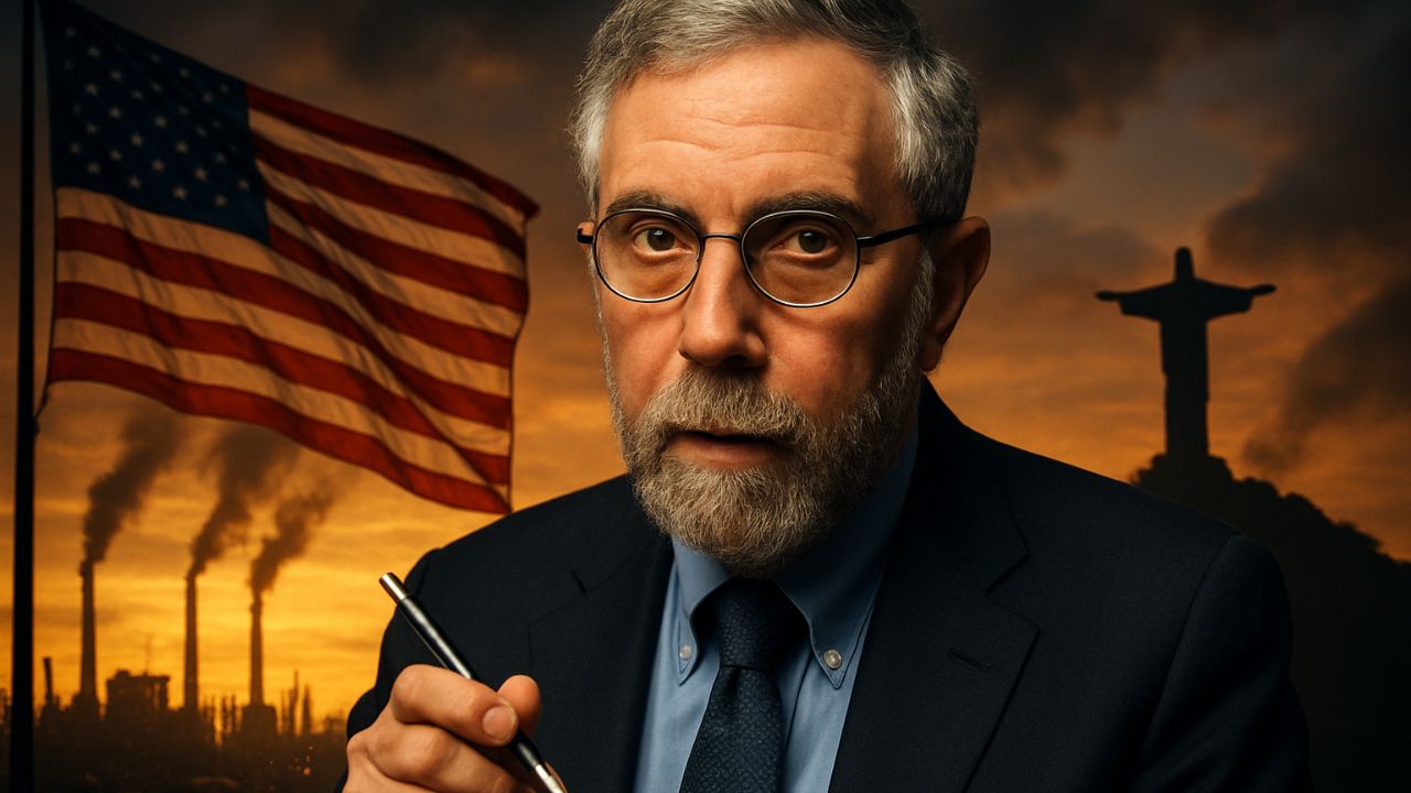 O Nobel Paul Krugman calcula que as tarifas de Trump, no longo prazo, vão reduzir o PIB dos Estados Unidos em cerca de meio ponto percentual