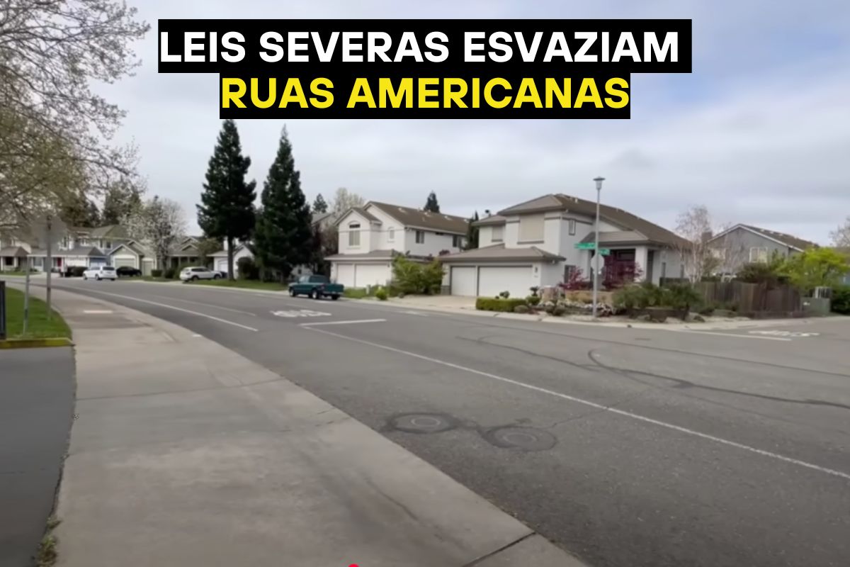 Nos EUA, o mistério das ruas desertas se explica pelos subúrbios americanos, zoneamento urbano e total dependência do carro para viver.