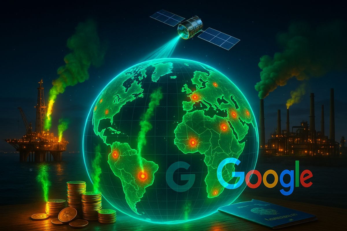 Novo mapa do Google vai expor em tempo real as emissões de metano