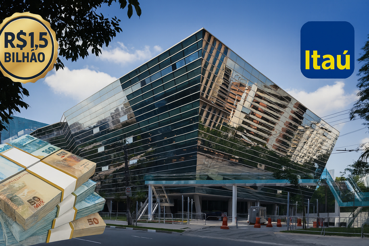 Prédio mais caro do Brasil fica na Faria Lima: comprado pelo Itaú por R$ 1,5 bilhão, tem 19 andares, mais de 30 mil m² de área construída e se tornou símbolo do mercado imobiliário