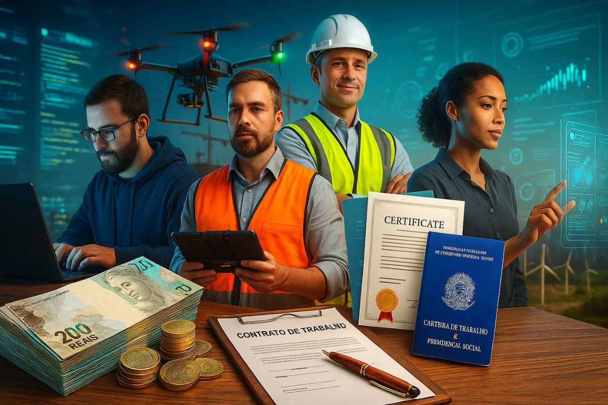 Profissões pouco conhecidas no Brasil, como gestor de tráfego pago, atuário em seguros e engenheiro de reservatórios, já ultrapassam salários de R$ 10 mil a R$ 20 mil por mês, mas exigem certificações técnicas específicas e baixa concorrência no mercado.