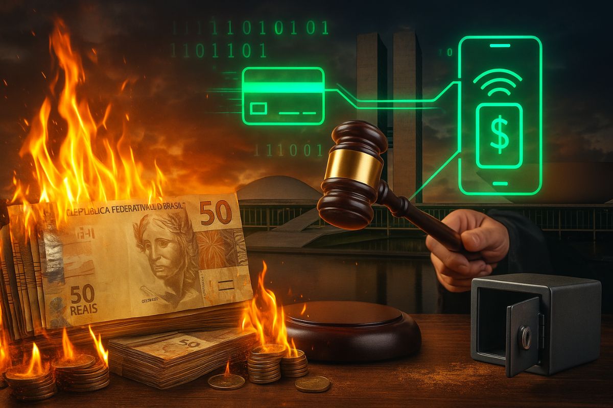 O Projeto de Lei 4068/2020, de autoria do deputado Reginaldo Lopes (PT-MG), prevê a extinção do dinheiro em espécie em até 5 anos, criminalizando valores a partir de R$ 15,5 mil, com notas acima de R$ 50 eliminadas em apenas 1 ano após eventual aprovação.