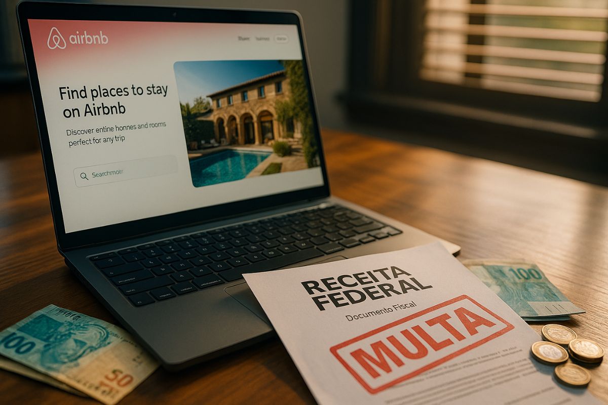 Receita Federal já tem dados do Airbnb entre 2021 e 2025; omitir imposto de renda pode gerar multa de até 150% e levar o contribuinte direto à malha fina.