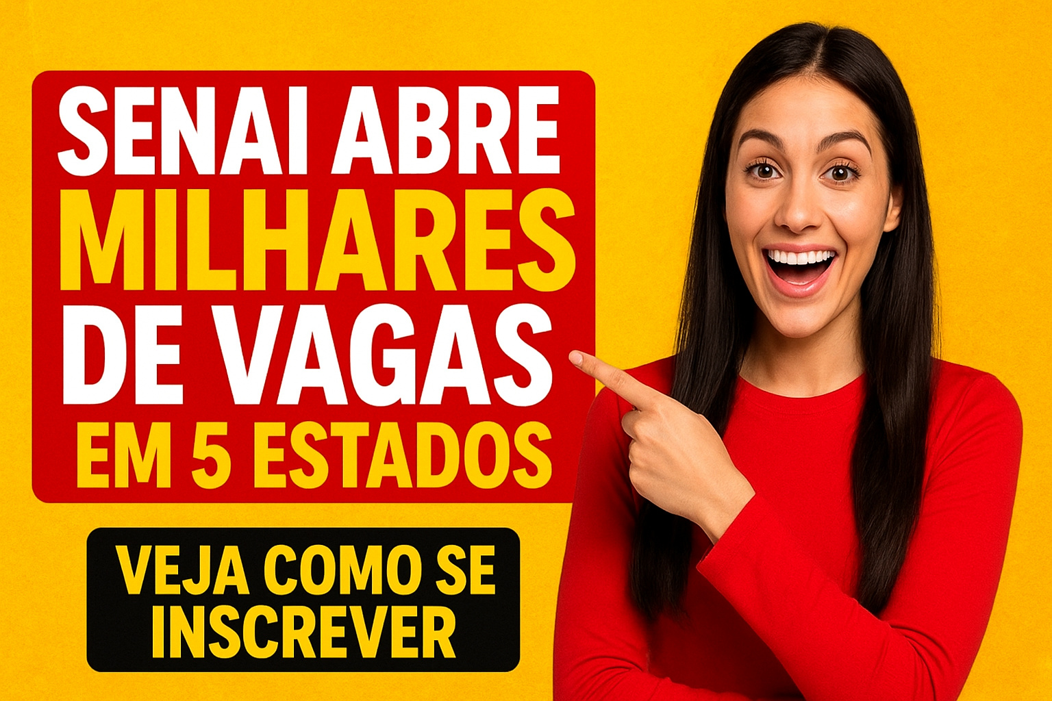 SENAI abre milhares de vagas gratuitas em 5 estados — veja como se inscrever