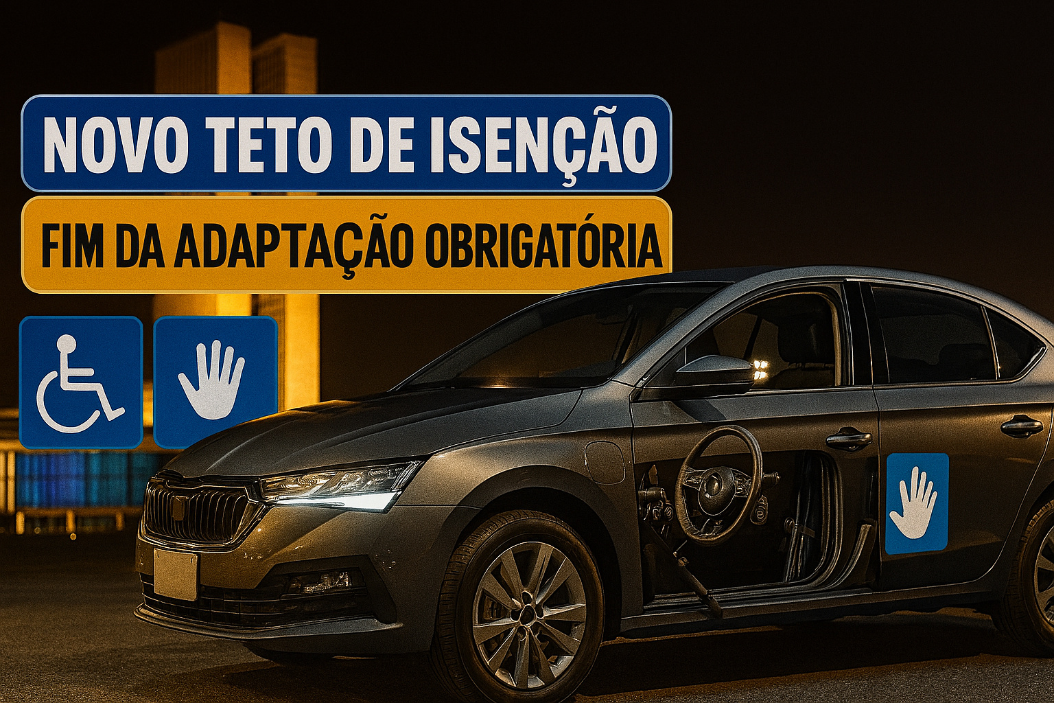 Senado aprova novo teto de isenção e fim de adaptação externa obrigatória para carros PCD; entenda as mudanças