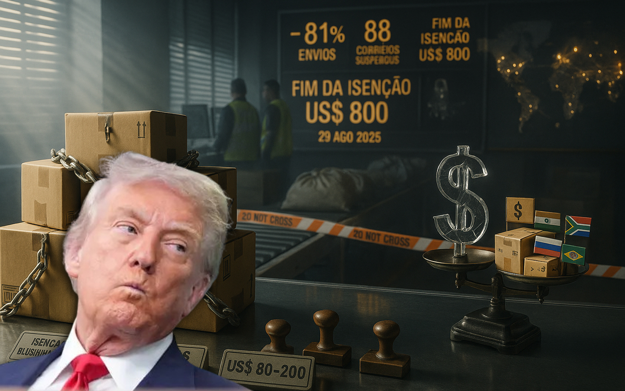 'Taxa das blusinhas' dos EUA faz 88 países suspendem entregas aos americanos e derruba 80% dos envios em 24 horas