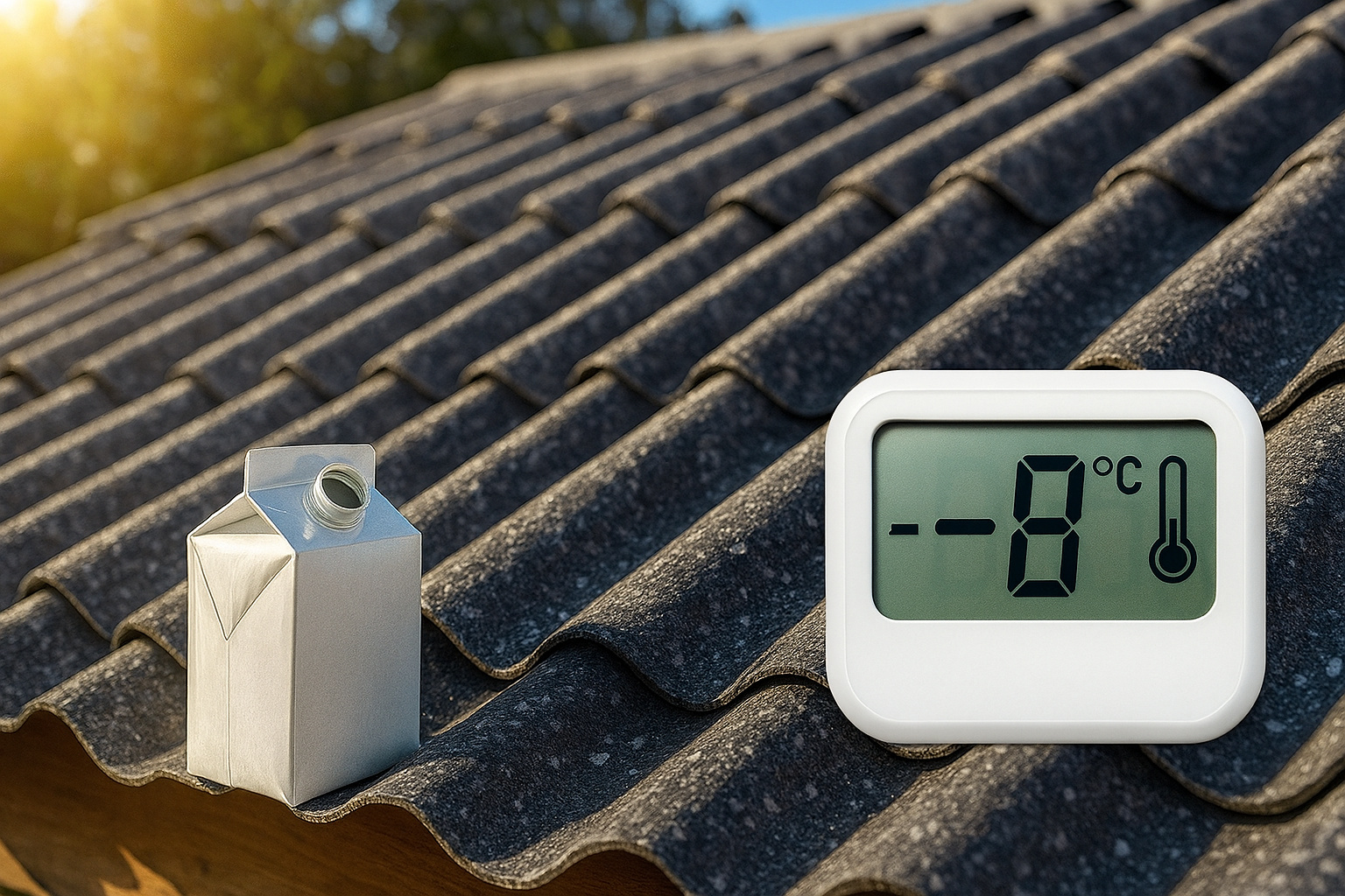Telhas ecológicas feitas com caixinhas de leite recicladas prometem reduzir em até 8°C a temperatura das casas e ainda custam menos que modelos tradicionais