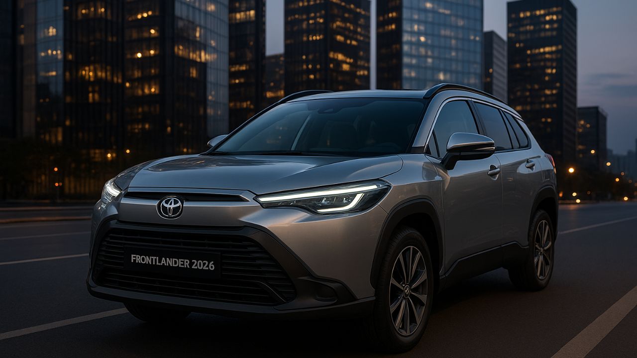 Toyota Frontlander 2026 chega ao mercado chinês com design inspirado em elétricos e motor híbrido mais forte que o do Brasil.