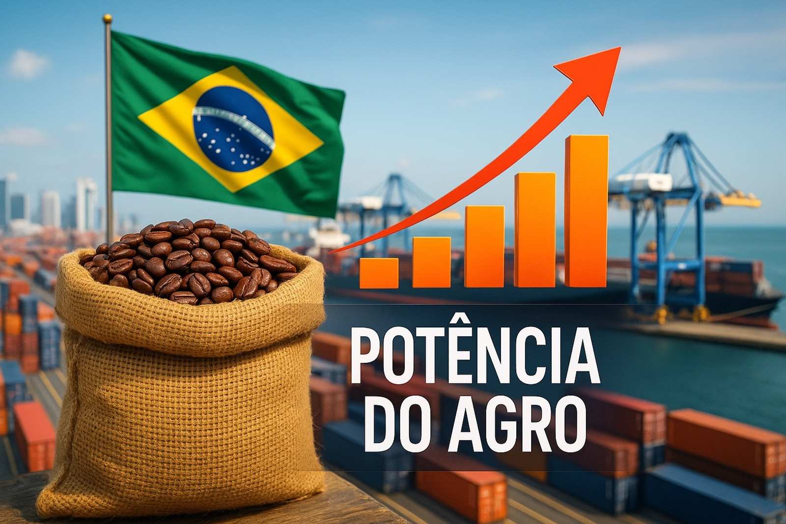Exportações do agro mineiro crescem 13,5% e somam US$ 12,8 bi. Café dispara 52% e mantém Minas como líder, enquanto soja e açúcar caem.