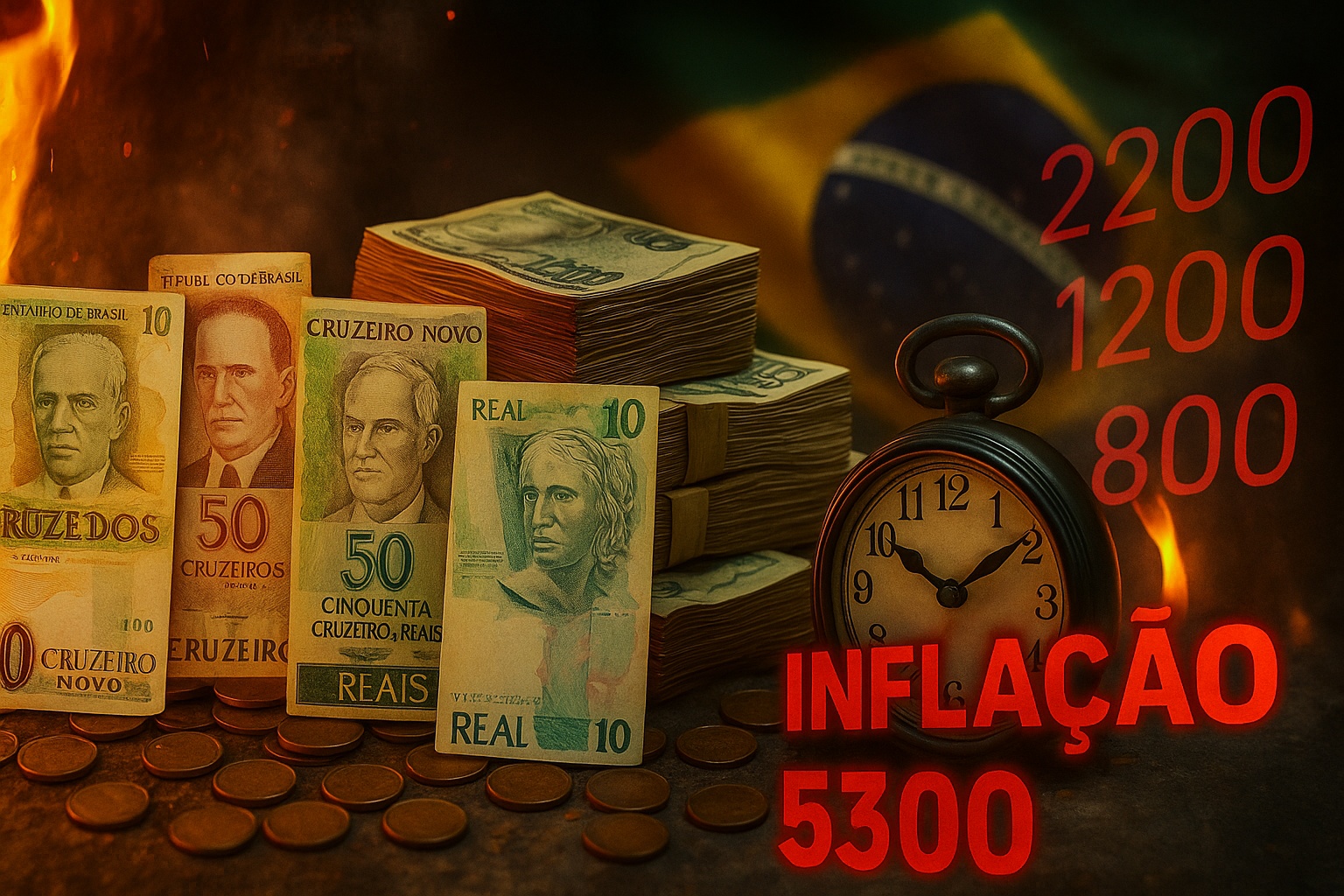 Ex-presidente do Banco Central lembra que o Brasil trocou cinco moedas em apenas oito anos, entre 1986 e 1994 - cruzados, cruzeiros e real marcaram a fase de maior instabilidade monetária do mundo moderno