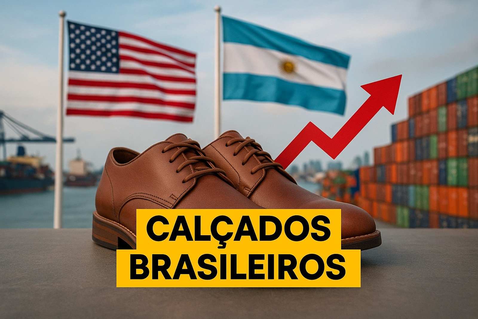 Exportações de calçados ao Brasil despencam nos EUA após tarifaço, mas Argentina e Paraguai elevam compras em 68% e 41%,
