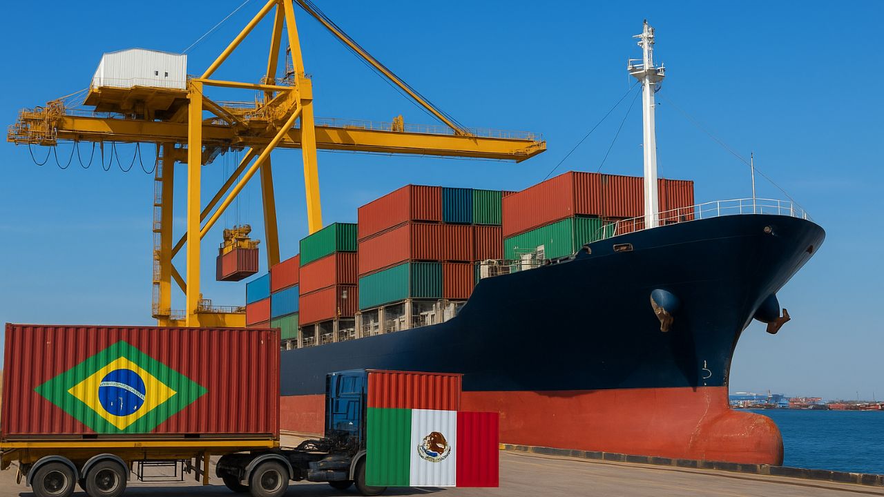 Exportação recorde de carne brasileira ao México, Paraguai e Uruguai levanta suspeitas de triangulação após tarifas de Donald Trump.