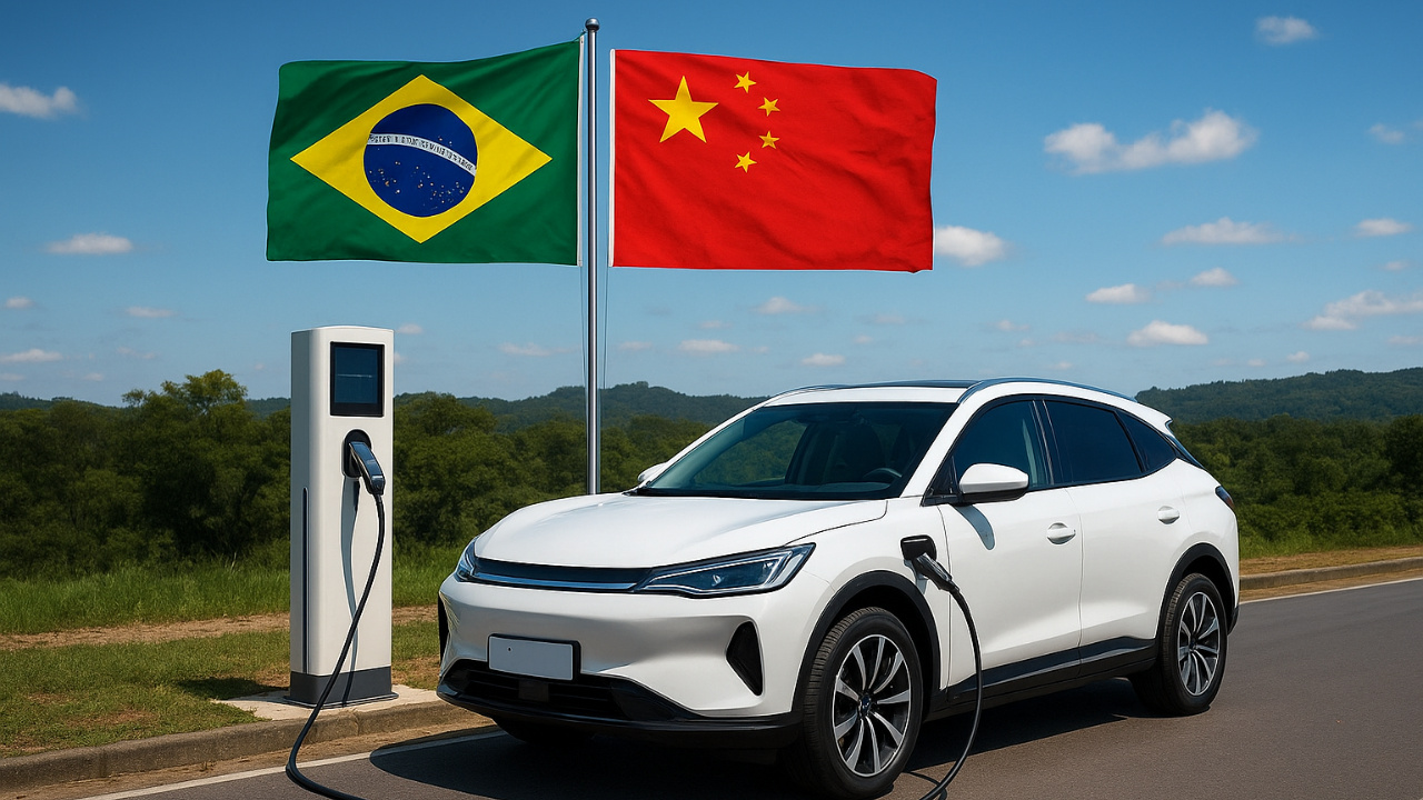 Marcas da China ampliam presença no Brasil e já representam 11% das vendas de carros elétricos e híbridos. Estratégia mira veículos premium antes de popularizar modelos mais acessíveis. Fonte: IA