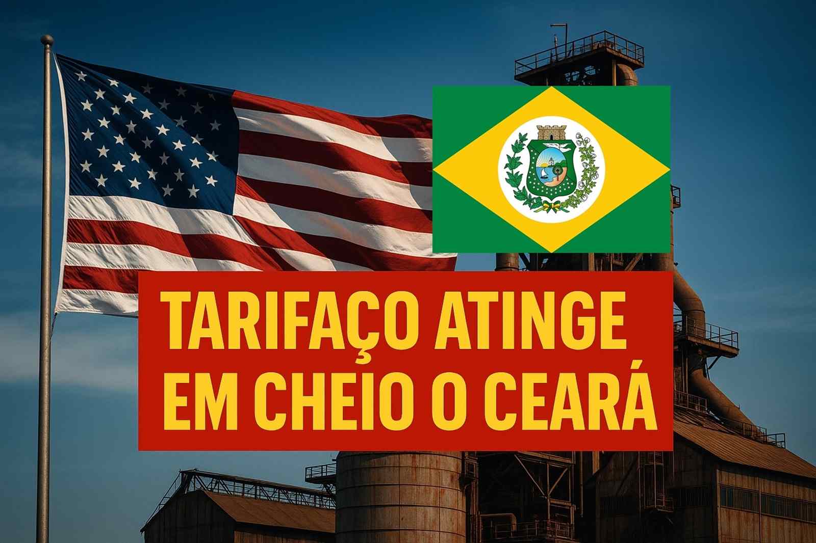 Ceará decreta emergência após tarifaço de Trump: tarifas atingem em cheio a siderurgia cearense, e governo usa reserva de contingência para evitar demissões em massa