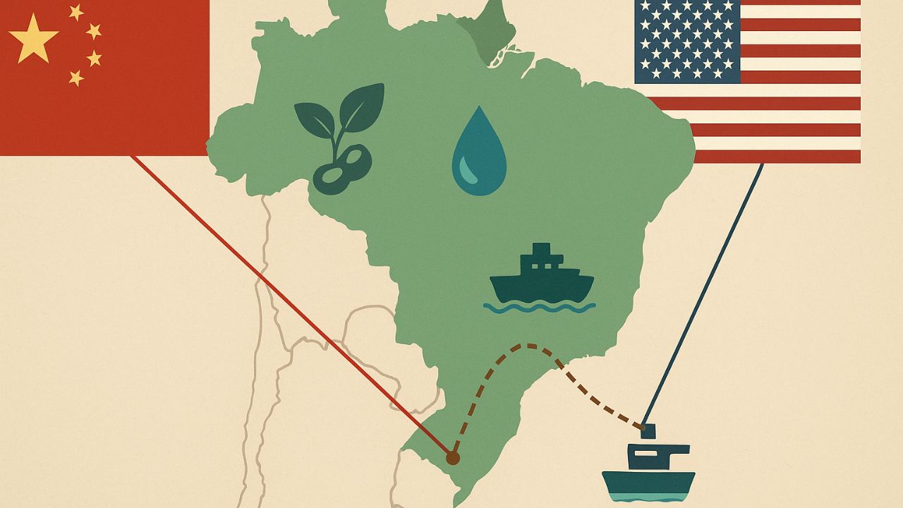 Brasil ganha destaque como território estratégico na disputa entre China e EUA, com impacto direto na América Latina e no porto de Chancay.