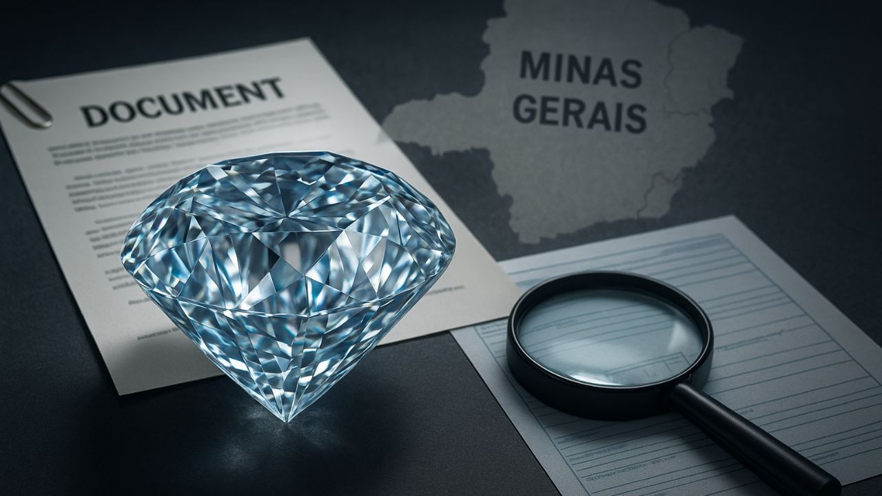 Diamante de 647 quilates em Minas Gerais é alvo da PF; investigação apura origem e possíveis irregularidades na mineração.