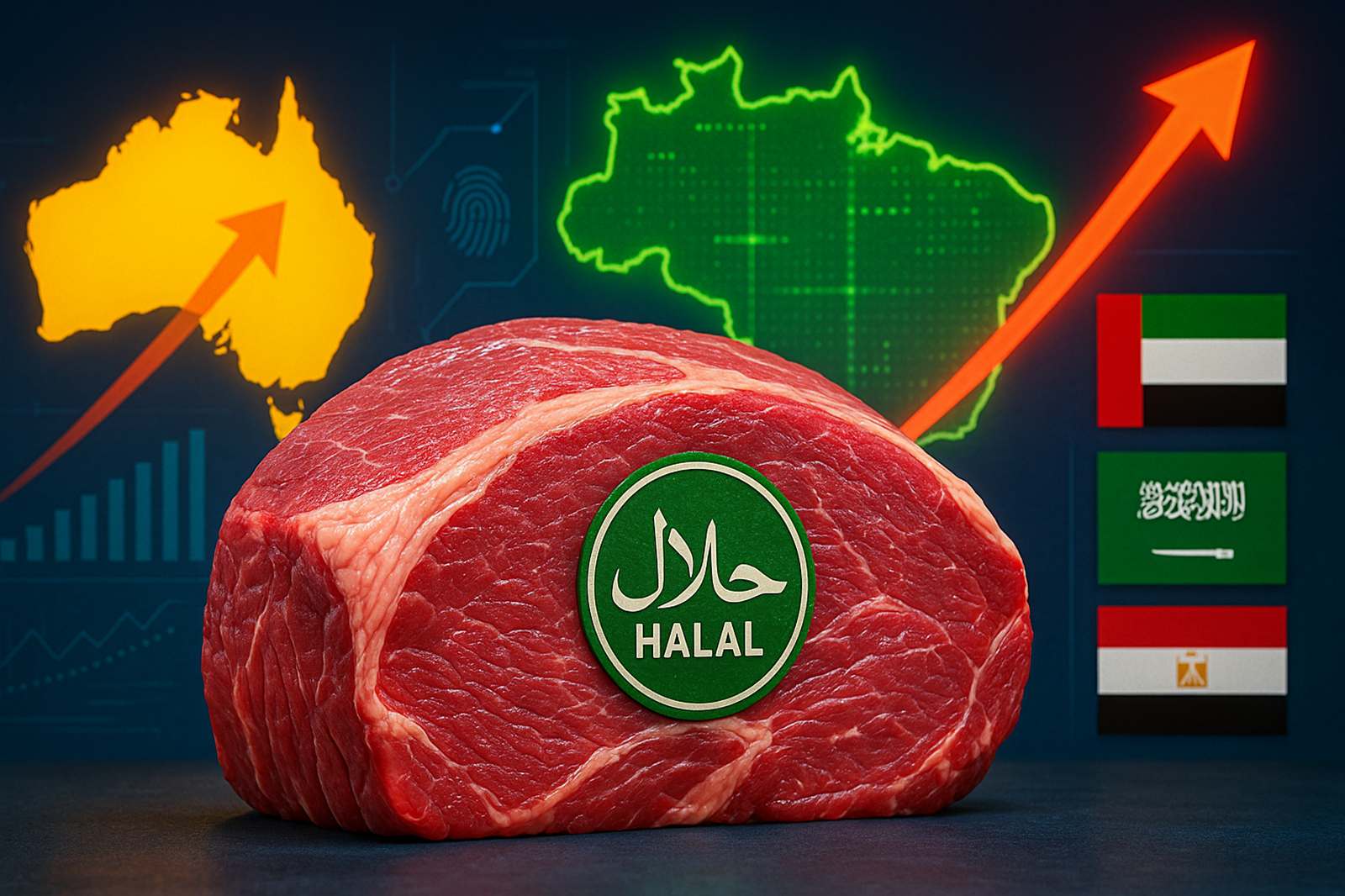 Carne bovina brasileira ganha espaço nos países árabes, já responde por 40% com selo halal e enfrenta desafio da rastreabilidade digital
