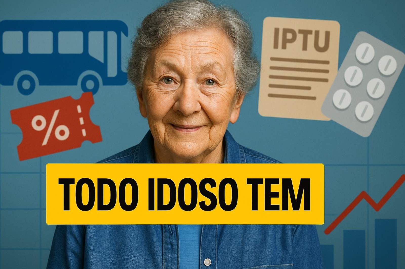 Idosos no Brasil têm 8 benefícios garantidos por lei: isenção de IPTU, transporte gratuito, meia-entrada, prioridade judicial, medicamentos e BPC.