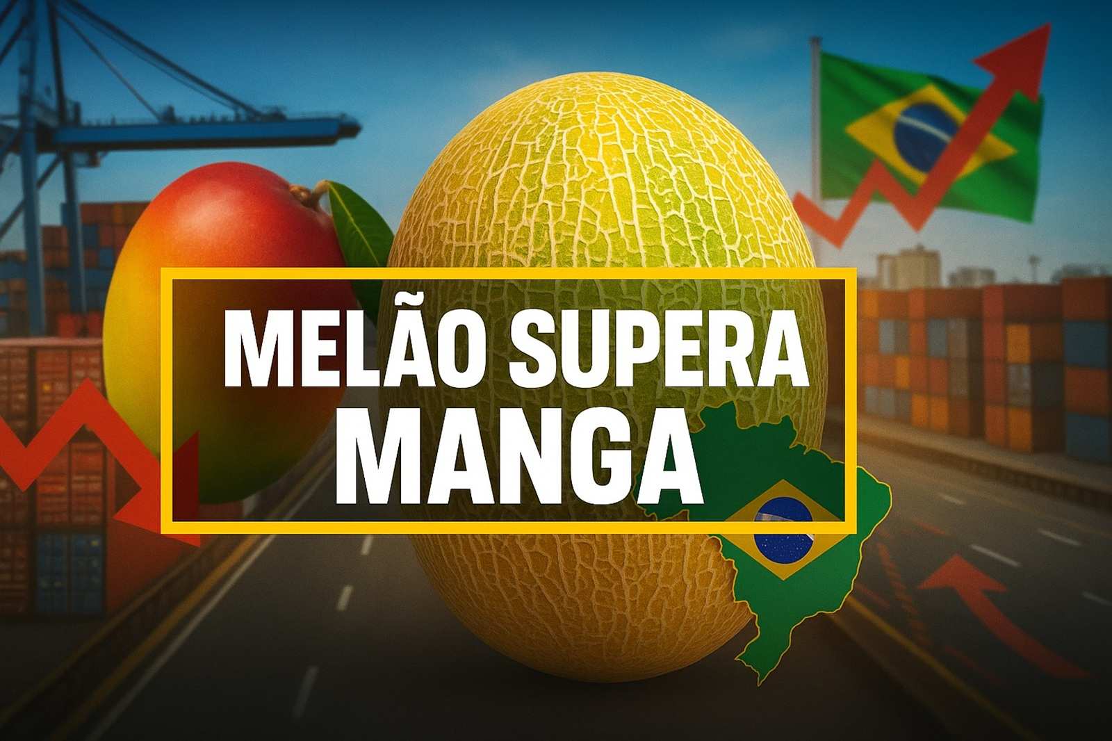 Nordeste domina o mercado: Melão deixa manga para trás e vira a fruta mais exportada do Brasil no primeiro semestre
