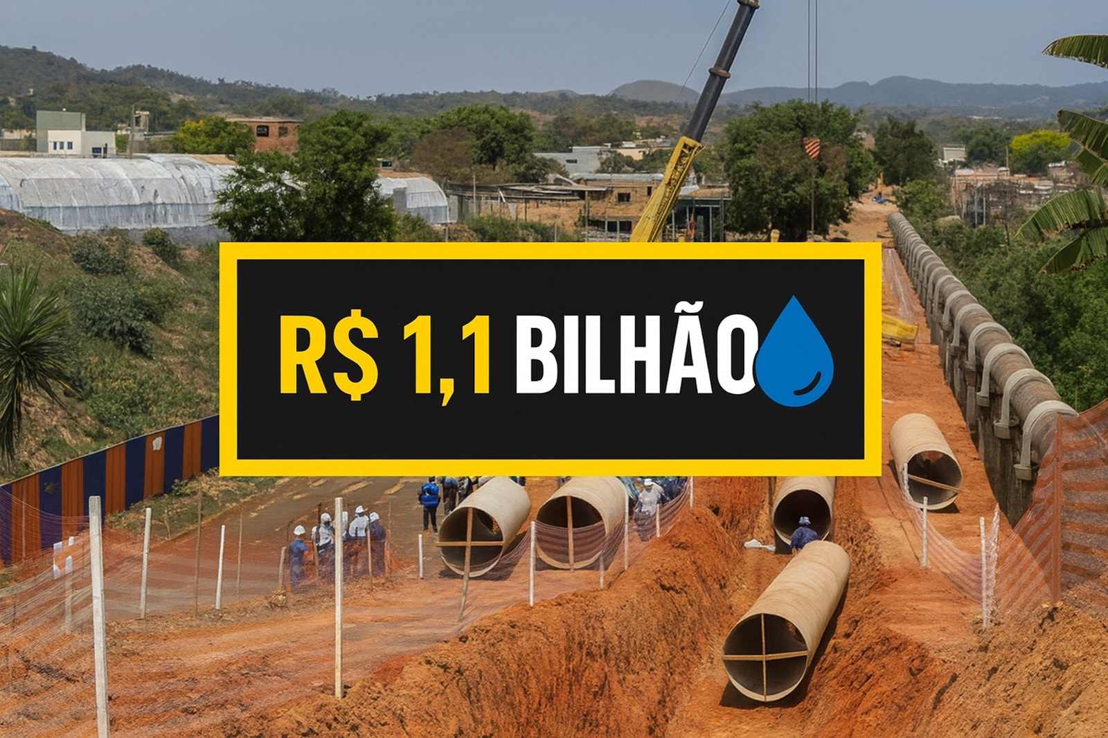 Governo de Minas e Copasa anunciam R$ 1,1 bilhão em obras de segurança hídrica na RMBH, com adutoras, reservatórios e ultrafiltração.