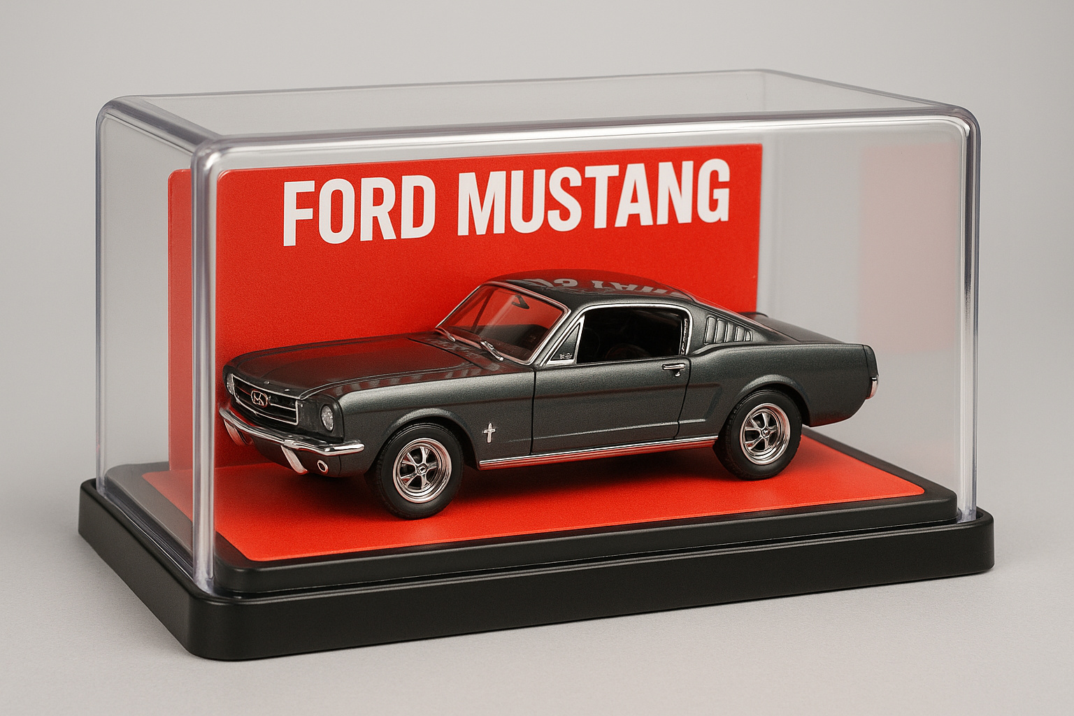 Miniatura digital de carro em caixa colecionável gerada por IA