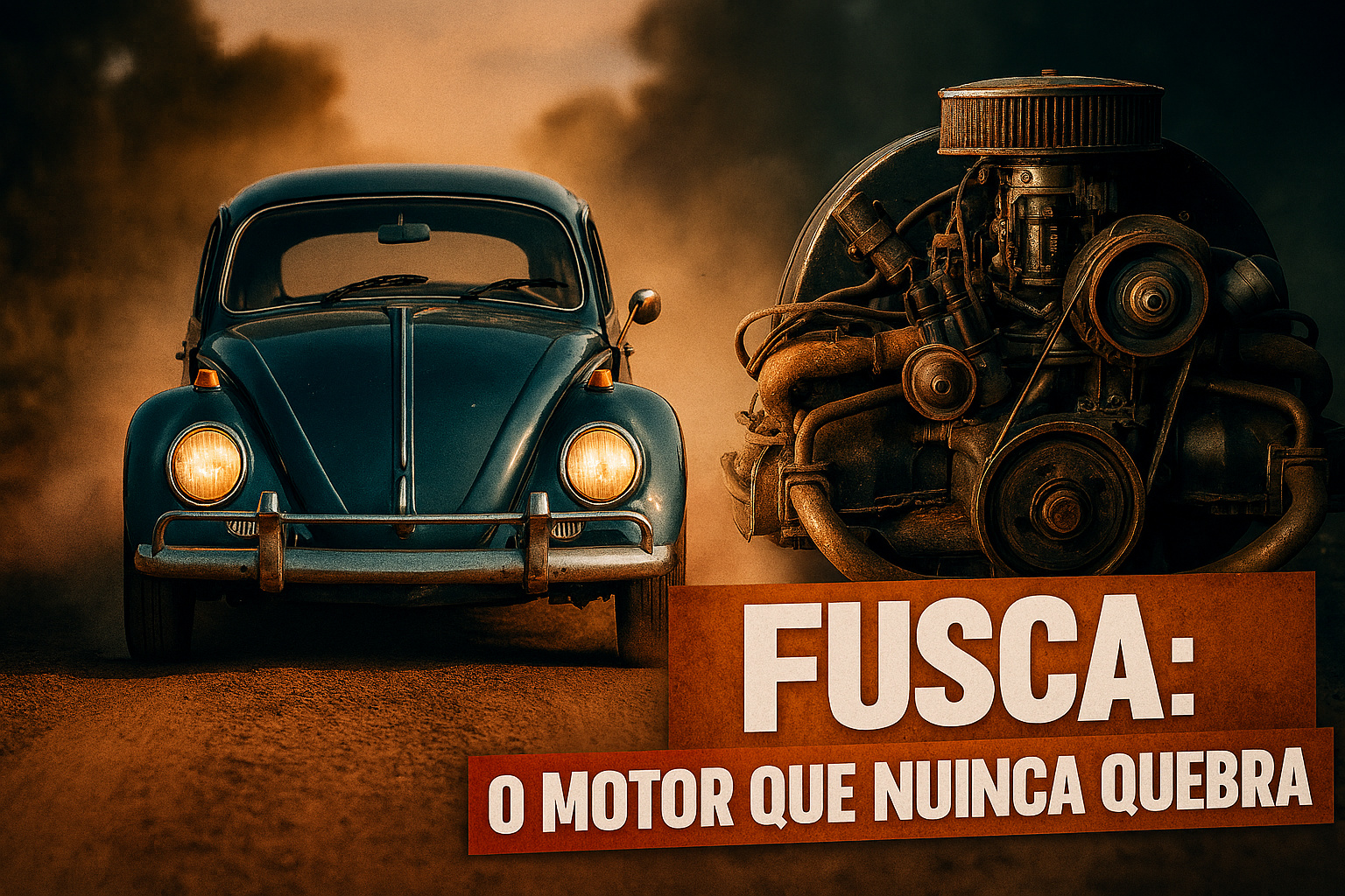 Volkswagen Fusca: como o motor boxer a ar ganhou fama de confiabilidade e resistência em qualquer terreno