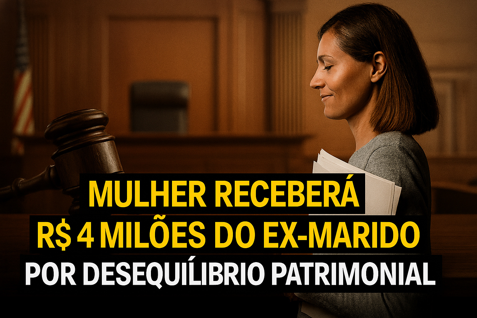 Com decisão inédita da Justiça, mulher que se dedicou exclusivamente à família a vida inteira receberá R$ 4 milhões do ex-marido por desequilíbrio patrimonial