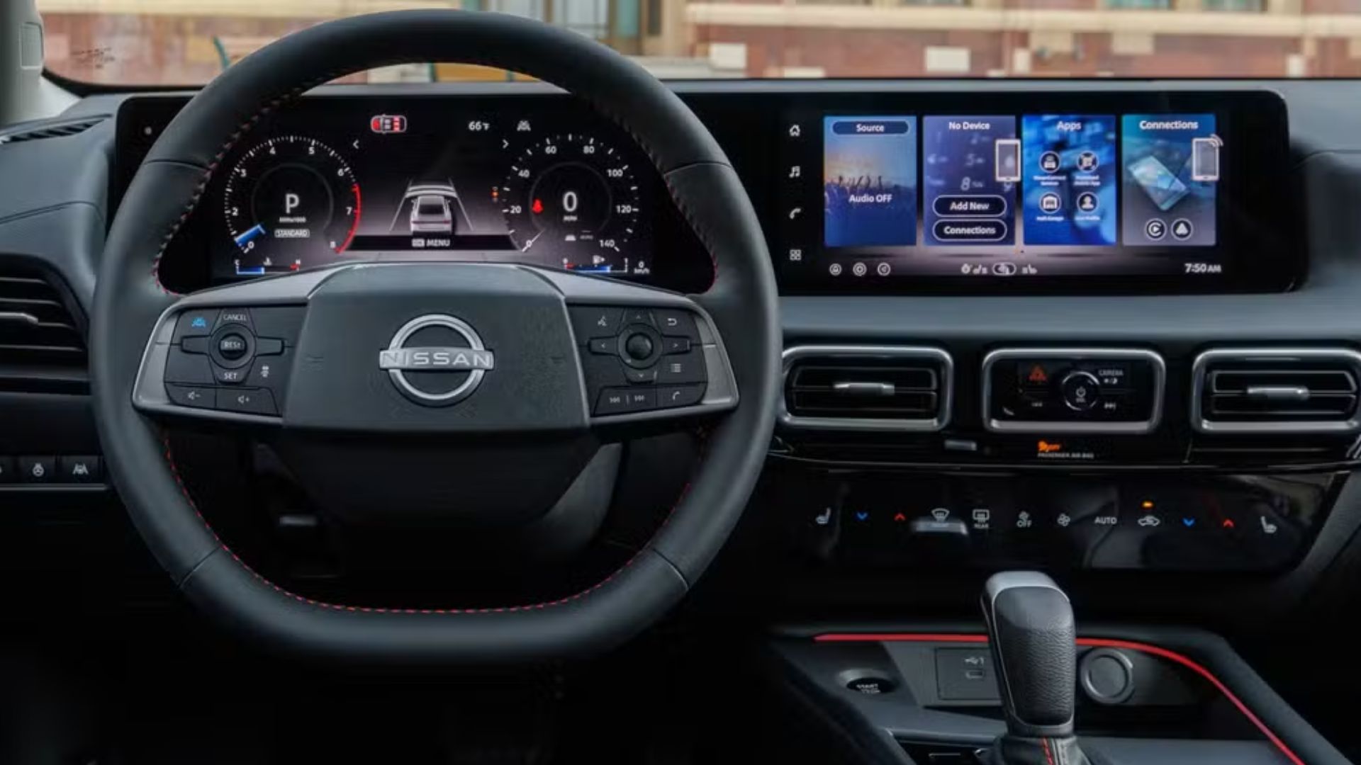 Novo Nissan Sentra 2026 com design esportivo, interior com duas telas de 12,3’’ e 10 airbags.