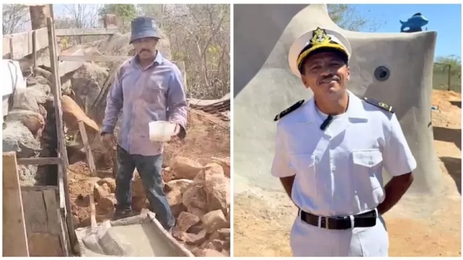 Titanic de pedra, Navio, Agreste