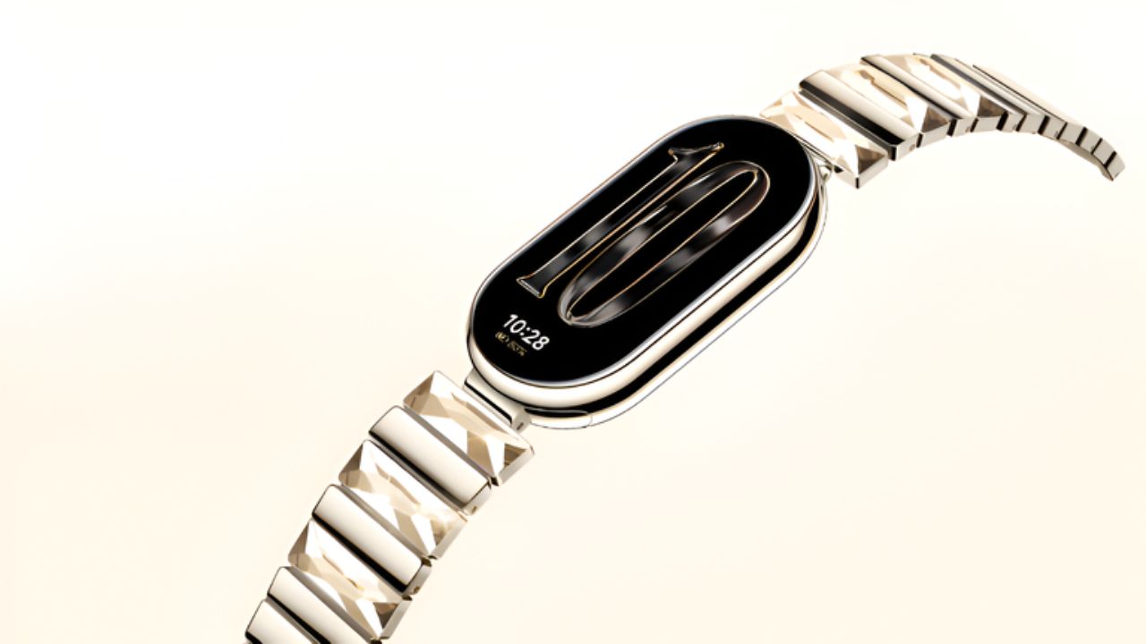 Descubra a Xiaomi Band 10 Brilliant Gold Special Edition, smartband de luxo com tela AMOLED, NFC, bateria de 18 dias e acabamento dourado exclusivo.